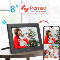 8 Inch WiFi Frameo Digital Photo Frame 1280x800 IPS HD Screen Electronic Photo Album Smart Picture Display with Wifi