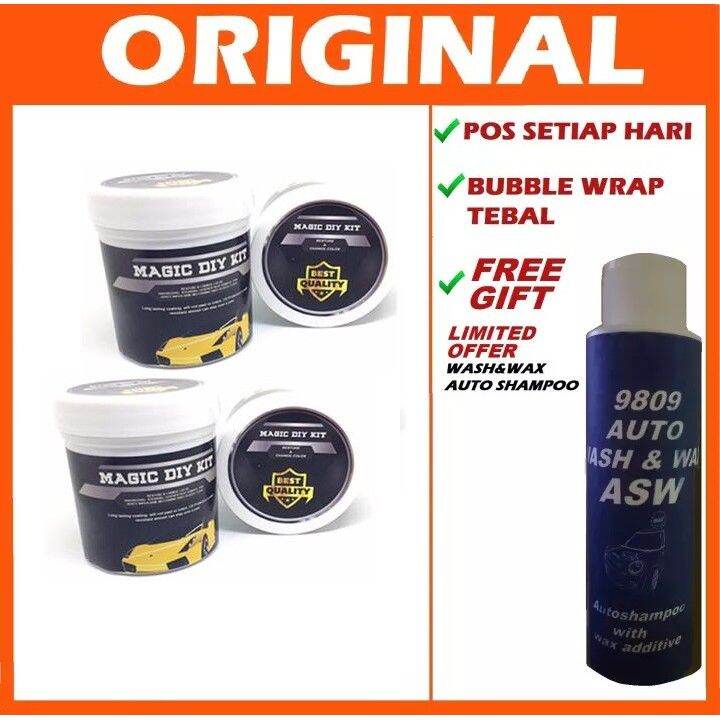 PRO DIY KIT Magic Paint Black Plastic Restore coating Lazada