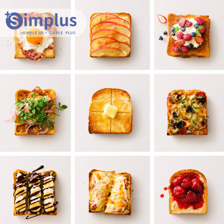 พร้อมส่ง-simplus-toaster-สินค้าขายดี-เครื่องปิ้งขนมปัง-มีถาดรองเศษขนมปัง-ใช้ในครัวเรือน-ปรับระดับความร้อนได้-เครื่องทำอาห-dslu001