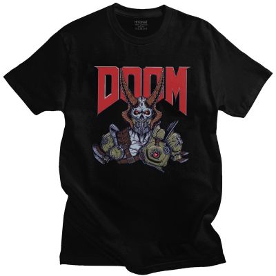 Doom Marauder T Shirt Men Cotton Skull Tshirt Crew Neck Short Sleeves Video Game Tee Clothing Gift