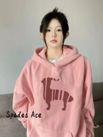 Spades Ace เสื้อฮู้ด เสื้อแขนยาวอบอุ่น หลวมและสบาย นุ่มนวล ทันสมัย ทันสมัย ล้ำสมัย WWY2392OJQ 42Z231016