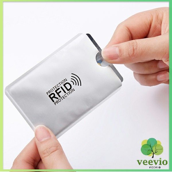 veevio-ซองอลูมิเนียมใส่บัตรเครดิต-กันขโมยข้อมูล-rfid-กันขโมย-ปลอกการ์ดฟอยล์-bank-card-case