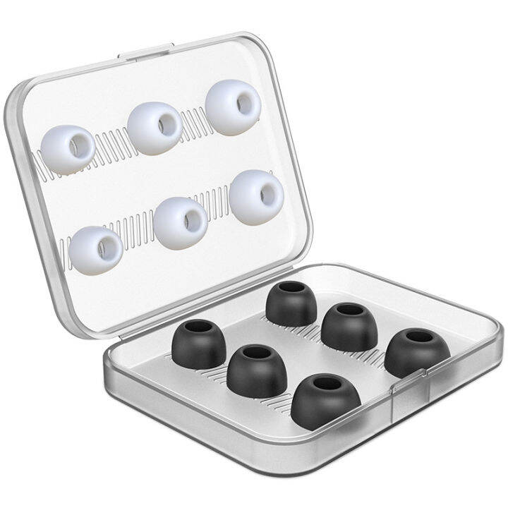 Ear Tips Replacement Silicon Ear Buds Tips With Portable Storage Box For Airpods Pro 12 Pieces