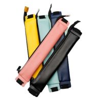 1PC PU Leather Elastic Buckle Pencil Case Book Notebook Pen Clip Portable Pen Holder Office School Accessories