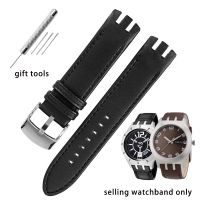 【CHUYANG SHOP】   หนังคู่หยักสายรัดข้อมือสำหรับ Swatch หนังสายนาฬิกาข้อมือ Yts401402409713ytb400สายนาฬิกา20มิลลิเมตรผู้ชาย39; S ผู้ชาย39; S ห่วงโซ่นาฬิกา