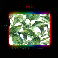 XGZ Fresh Green Leaves Big RGB Mouse Pad Black Lock Edge Computer Desk Rubber Speed Non-slip 900x400 800x300