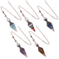 Chakra Healing Crystlas Spirit Pendant Necklace Mysterious Stone Pendant Antique Spirit Pendant Crystal Healing Pendulum