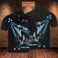 Summer 3D basketball polo shirt Personalized name polo shirt_  two thousand six hundred and eighteen fashion polo shirt