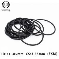 1PC Fluorine rubber Ring Black FKM O-ring Seal CS3.55mm ID71/73/75/77.5/80/82.5/85mm O Ring Gasket Oil Ring Fuel Sealing Washer Gas Stove Parts Access