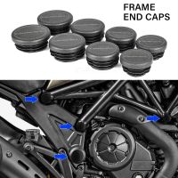 ☃☢♛ Diavel Cromo Motorcycle Frame End Cover For Ducati Diavel 1200 Carbon Dark 2011-2018 Decorative Cap Frame Hole Cover Caps Plug