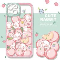 Suitable For Tulip Rabbit Phone Case iPhone 14 Pro Max 13 12 Mini 11 XS XR X 8 7 Plus 6S 6 SE All-Inclusive Shock-Resistant