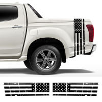 รถ USA Flag สติกเกอร์สำหรับ Ford Ranger F150 Toyota Hilux Dodge RAM Isuzu Dmax GWM Cannon Pickup Universal Splsh Flag Decor Decal