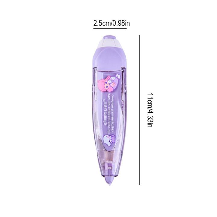 1ชิ้นความจุมากความจุมากเทปลบคำผิดแบบไถแกนสามารถเปลี่ยนได้เทปแก้คำผิดความคิดสร้างสรรค์เทปลบคำผิดอุปกรณ์การเรียนเครื่องเขียน-l2r1