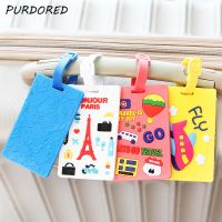 【DT】 hot  PURDORED 1 Pc Gel Luggage Tag Travel Cute Suitcase Luggage Tag Cartoon ID Address Holder Travel Baggage Label Accessories