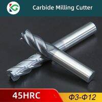 【DT】hot！ Carbide End Mill 45 Hrc Metal Cutter 4 Flute1-20Mm 8Mm 10Mm Milling Cnc Endmill