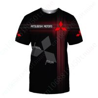 Mitsubishi T-shirts Casual T Shirt For Mens Clothing Anime 3D Printing Oversized T-Shirt Essentials Crew Neck Short Sleeve Top