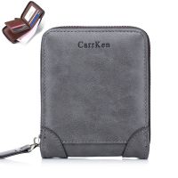 ZZOOI 2022 New Wallet Men Casual Short Male Clutch Leather Wallet Small Wallet fashion PU Card Holder Men Coin Purse