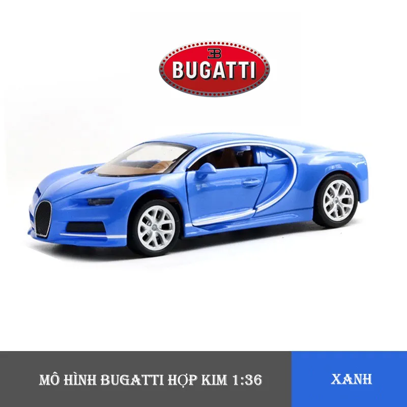 Mô hình bộ đôi siêu xe thể thao (Bugatti vs Lamborghini) bóng bẩy, chất  liệu hợp kim bền đẹp tỉ lệ 1:36. 