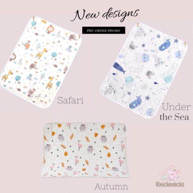 baby mat KNICKNACKS Waterproof pottytraining bed padchanging pad