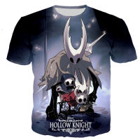 เกมขายร้อน Hollow Knight 3d พิมพ์เสื้อยืดแฟชั่น O-Neck ผู้ชายผู้หญิงแขนสั้น Casual Harajuku ยอดนิยม Streetshirt Tops