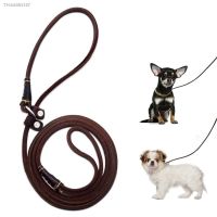 ❁☌☍ Dog Training Slip Lead Smooth Durable Real Leather Dog Leash Thin amp; Adjustable Pet Puppy Slip Collar for Bulldog Chihuahua Pug