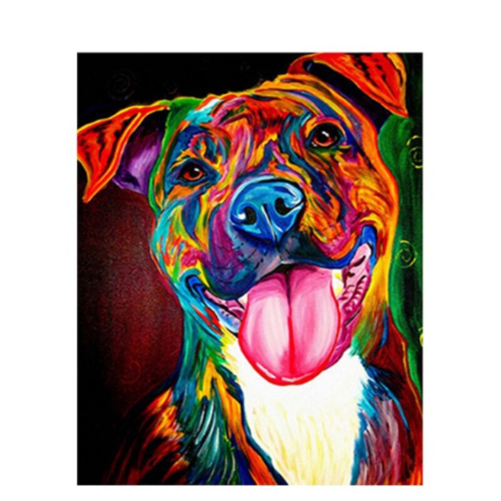 gatyztory-colorful-dog-series-งานศิลปะผ้าใบสำหรับเด็กและผู้ใหญ่