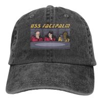 New Fashion Uss Facepalm Star Trek Picard Riker And Worf Adjustable Caps Couple Version