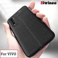 Niee เคสหนังคลุมทั้งหมดสำหรับ Y20S VIVO Y20,Y12s Y20i เคสนิ่มใส่โทรศัพท์2020กรัมทำจากซิลิโคนคาร์บอนไฟเบอร์