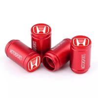 4 ชิ้นสําหรับ Honda RS150 EX5 City Civic Beat Jazz CRV Accord fit Car Tire Valve Caps ป้องกันการโจรกรรมป้องกันการรั่วไหลของวาล์วยางรถจักรยานยนต์ลําต้นอุปกรณ์เสริมในรถยนต์