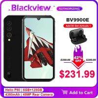 BV9900E Blackview IP68 6GB + 128GB สมาร์ทโฟนกันน้ำ5.84 4380Mah Helio P90 Octa Core 48MP 10/0โทรศัพท์มือถือทนทาน