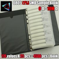 New 0805 SMD Resistor Sample Book 1 Tolerance 170valuesx25pcs 4250pcs Resistor Kit 0R 10M