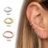 RAISS 1Pc Mini Hoop ต่างหู Tragus Rook Lobe Auricle Helix เจาะ6Mm 8Mm 10Mm