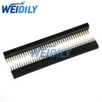 5PCS 2.54mm 2 x 40 Pin Right Angle Double Row Pin Female Pin In Header Strip 2*40P WATTY Electronics
