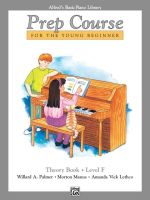 หนังสือเปียโน Alfreds Basic Piano Prep Course : Theory Book Book F