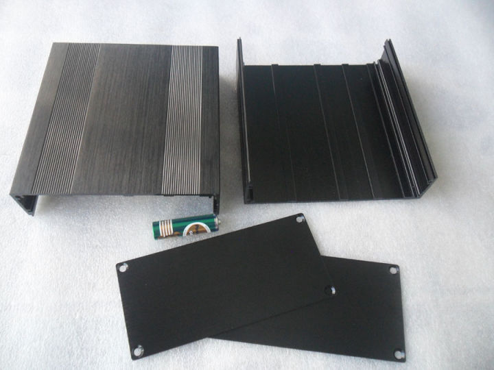 กล่องอลูมิเนียม-สีดำ-ขนาด-68x145x150-mm