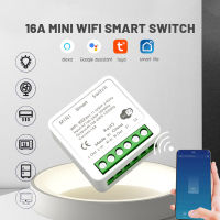 Homesty【ลดกระหน่ำ】16A MINI Wifi Smart Switch รองรับตัวจับเวลาควบคุม2ทางสวิตช์ไร้สายระบบอัตโนมัติภายในบ้านอัจฉริยะเข้ากันได้กับ Tuya Alexa Go Ogle Home