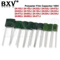 50PCS Polyester Film Capacitor 100V 220nF 330nF 2A224J 2A334J 2A102J 2A152J 2A222J 2A332J 2A472J 2A822J 2A103J 2A153J hjxrhgal