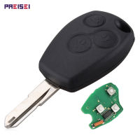 PREISEI 2pcslot 3 Buttons Remote Key For Car Renault Duster Modus Clio 3 Twingo DACIA Logan Sandero Kangoo 433MHZ NO Logo