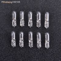 10Pcs 12V 1.2W T5 Glass Light Bulb Dashboard Instrument Panel Brake Light Bulbs