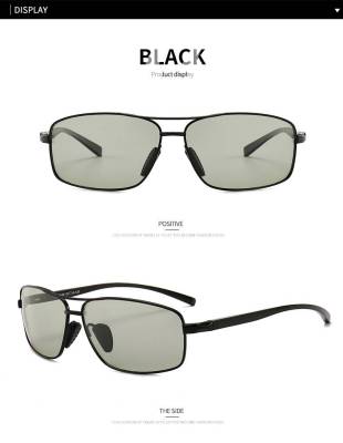 แว่นขับรถผู้ชาย แว่นเลนส์โพลาไรซ์ ตัดแสงจ้าดีมาก AORON แว่นตากันแดด Polarized Mens แว่นตากันแดดคลาสสิกสี่เหลี่ยมผืนผ้าดวงอาทิตย์แว่นตา UV400อลูมิเนียมแมกนีเซียมแว่นตากันแดดขา