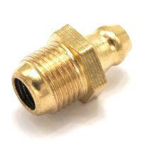 LOT 10 1/8 BSP male Straight Brass Grease Zerk Nipple Fitting For grease gun