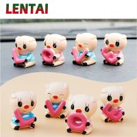 ₪卐 LENTAI For Peugeot 206 307 407 308 207 508 3008 2017 208 2008 Mazda 3 6 Abarth 1Set Car Resin Cute Love Pig Styling Decoration