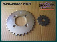 KAWASAKI KSR FRONT 13T ​&amp; REAR 30T SPROCKET #สเตอร์หน้า 13 ฟัน - สเตอร์หลัง 33 ฟัน