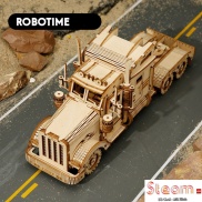 Đồ Chơi Mô Hình DIY Lắp Ráp LEGO Bằng Gỗ 3D ROBOTIME Xe tải Đầu Kéo Heavy