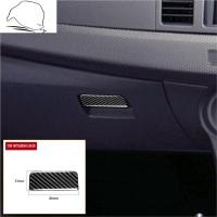 【CW】For Mitsubishi Lancer EVO X MR 2008-2015 Co-pilot Storage Handle Carbon Fiber Sticker Trim Vehicle Car Accessories