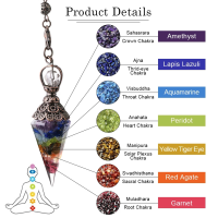 Divination Quartz Jewelry Chakra Healing Crystlas Crystal Healing Pendulum Antique Spirit Pendant Mysterious Stone Pendant