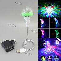 Flexible mini Party DJ Disco ball Light Cell phone Stage Lighting holder RGB Projection lamp car Indoor Lamp Club LED Magic bulb YB23TH