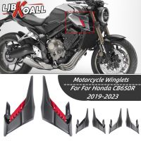 สำหรับฮอนด้า CB650R 2019-2023 Winglets ครีบแผ่นครอบรถจักรยานยนต์ผ้าคลุมห้องเครื่องลม Fairing CB 650R Winglets อุปกรณ์