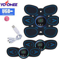 Yoomee Abs Stimulator Muscle Toner Rechargeable EMS Massager for Weight Loss The Ultimate Electronic Power Ab Trainer Machine for Men Women Bodybuildi