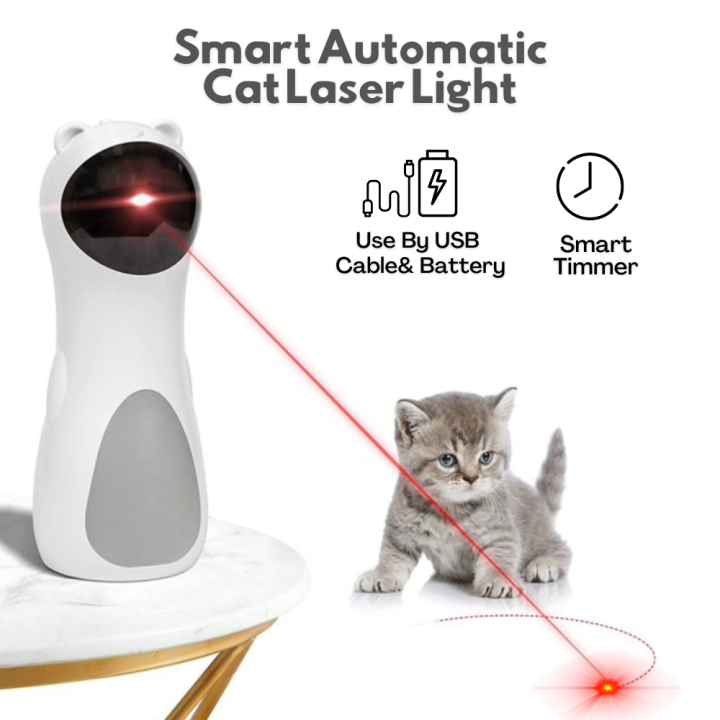 Automatic laser cat toy with outlet timer